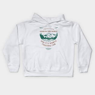 There is Some Good in This World - Rising Sun Landscape - Fantasy Kids Hoodie